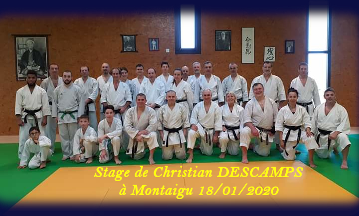 Stage de karaté avec Christian DESCAMPS, 7e dan, du samedi 18 janvier 2020 à Montaigu