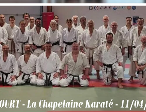 Pascal Lecourt à la Chapelaine karaté, une étape réussie …